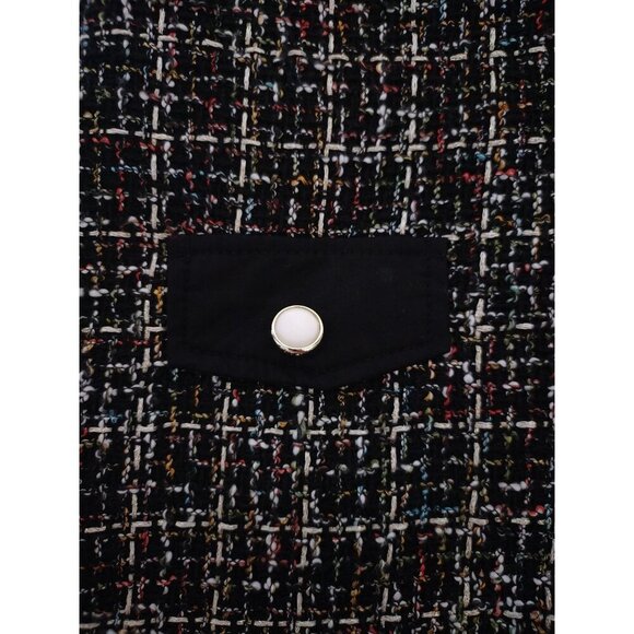 Rachel Zoe Toddler Girls Tweed A-Line Dress W/ Bow & Gold Button Accents Size 2T - Picture 5 of 9